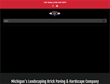 Tablet Screenshot of hardscapemichigan.com